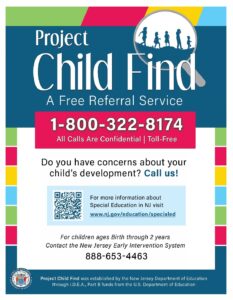 Project Search Program Flyers Project Child FInd flyer