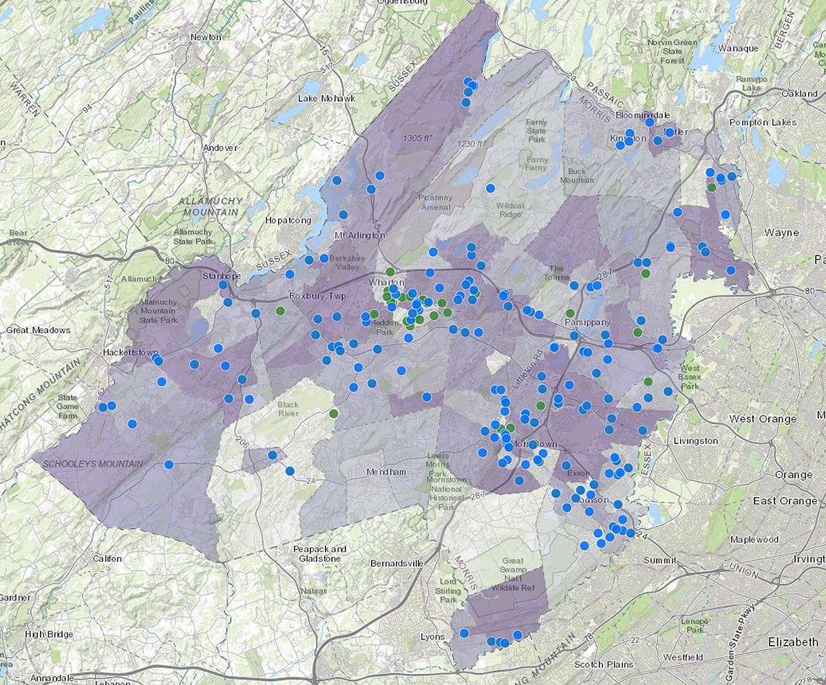 2025 Morris County Child Care Map